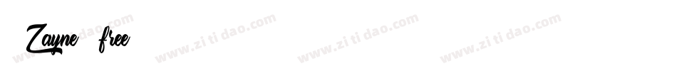 Zayne (free)字体转换